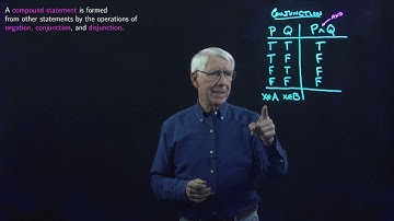 Lecture 5(B): Logic 1 (Truth tables and compound statements)