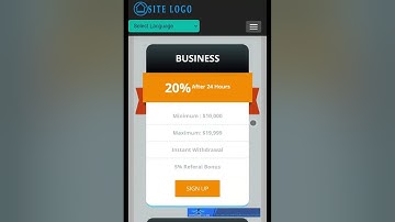 GC HYIP TEMPLATE 822 MOBILE VIEW
