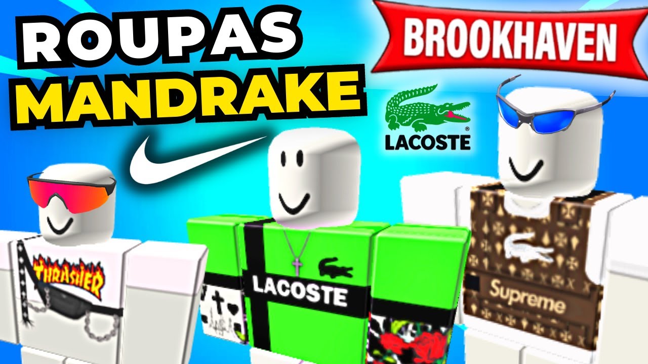 Pegue GRÁTIS Roupas Mandrake no Brookhaven e Bloxburg - Roblox 