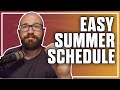 SUPER SIMPLE Summer Football Practice Schedule