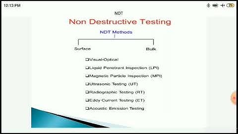 introduction to NDT