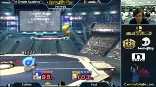The Smash Academy - CT Wizzrobe (Sonic) vs Sartron (Lucas) - Winners Bracket - Project M