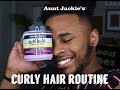 Curly Hair Routine For Men | Auntie Jackie Coils & Curls