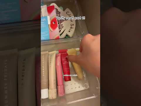 Vanity Reset Part 2! -check desc!- #vanityreset #beautyproducts #skincare #makeup #clean #viral
