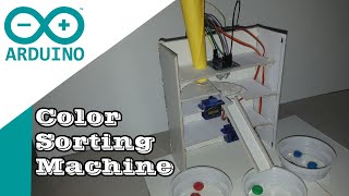 Arduino : Color Sorting Machine project tutorial كيف تصنع آلة فرز الألوان الذكية أردوينو