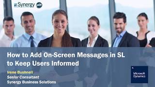 How to Add On Screen Messages in Dynamics SL