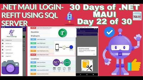 STEP 25.How to Create .NET MAUI APP With RESTful API in .NET Part 22||API Login||Using REFIT