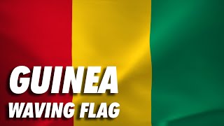 Guinea Waving Flag Animation 4K Moving Wallpaper Background