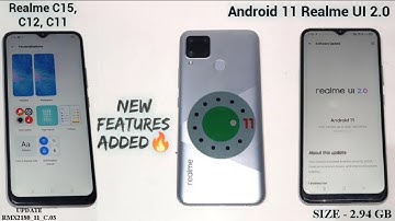 Realme C15, C12 Android 11, Realme UI 2.0🔥Latest Update (C.03)⚡New Features Added...