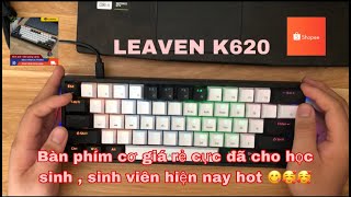 Review Bàn phím cơ giá vừa phải đối với sinh viên cực tốt led rgb K620 LEAVEN mua trên shopee......! screenshot 1