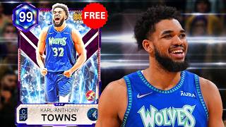 *FREE* DARK MATTER KARL-ANTHONY TOWNS GAMEPLAY! ONLY 1 DM EVENT PIECE IN NBA 2K26 MYTEAM! screenshot 4