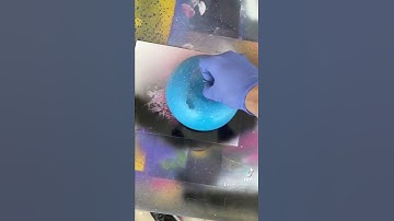 How to paint a planet #spraypaint #learnwithme #galaxy