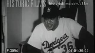 SPORTS - DON NEWCOMBE, TALK OF THE BASEBALL WORLD - 1955