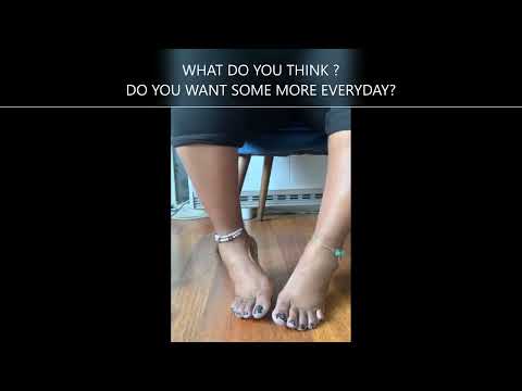 Ebony mature FEET play MEATY THICK JOI #MATUREFEET