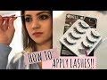 HOW TO APPLY FALSE LASHES | STEP BY STEP