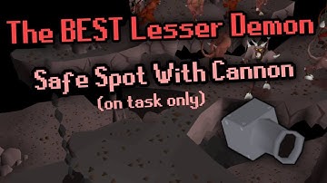 Best Lesser Demon Slayer Task Safe Spot With Cannon - OSRS
