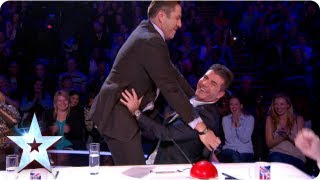 David walks out! Lured back by his Simon | Semi-Final 2 | Britain's Got More Talent 2013
