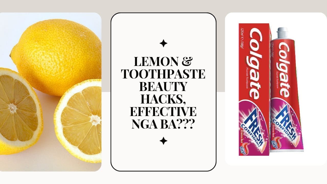 BEAUTY HACKS TOOTHPASTE & LEMON EXTRACT MIXTURE FOR FACE & LIPS