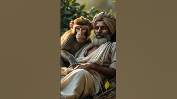 The farmer and the monkey build a house in the deserts but the house in destroyed in a flood #ai