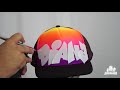 Chino Stencils - How to Airbrush Graffiti Name on Hat