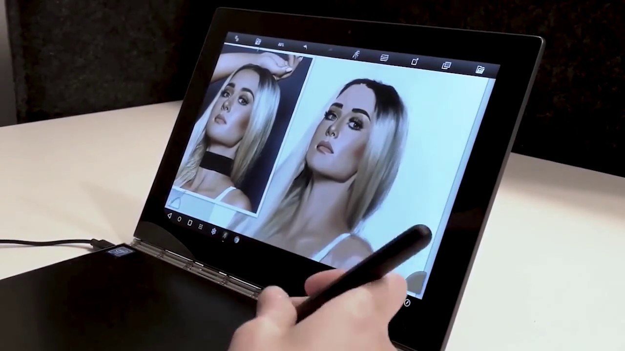 Lenovo Yoga Book speedpainting - Portrait drawing