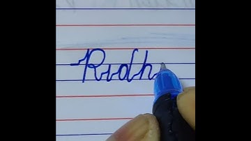 Ridhi beautiful name write in cursive writing | cursive writing kaise likhe | cursive writing |