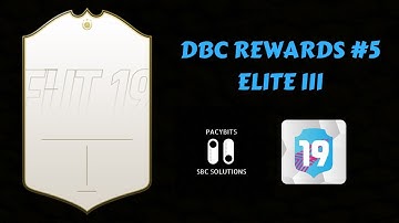 DBC REWARDS #5- ELITE III- FUT 19 Pacybits Pack Opener & Draft