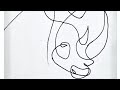 Line Art 💥 Drawing with Just one Line | Youtube Shorts