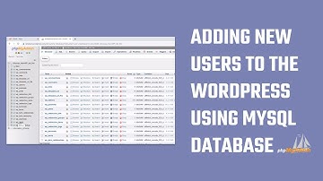 Adding new users to the WordPress site using the database? 2023 | #WordPress 18