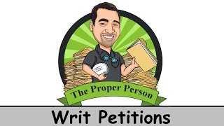 Legal Nuts And Bolts: Writ Petitions