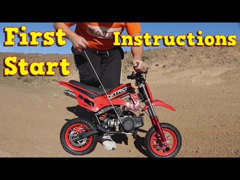 Pocket Dirt Bike 50cc - First Start - Instructions - DS67 From Nitro Motors