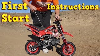 Pocket Dirt Bike 50cc - First Start - Instructions - DS67 from Nitro Motors