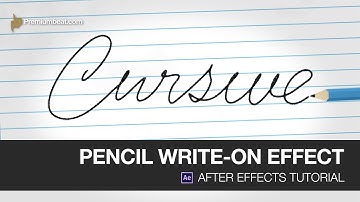 After Effects Video Tutorial: Pencil Write-On Effect