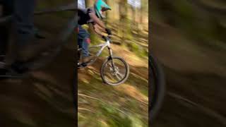 Sketchy roadgap #biking #mtb #jump #bike #crazy #crash #fail