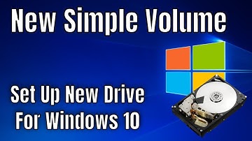 How to Create a New Simple Volume in Windows 10 (Set up a new drive tutorial)