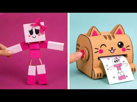 📦 أفكار أشغال يدوية متنوعة بالكرتون ومواد بسيطة ✨🩷