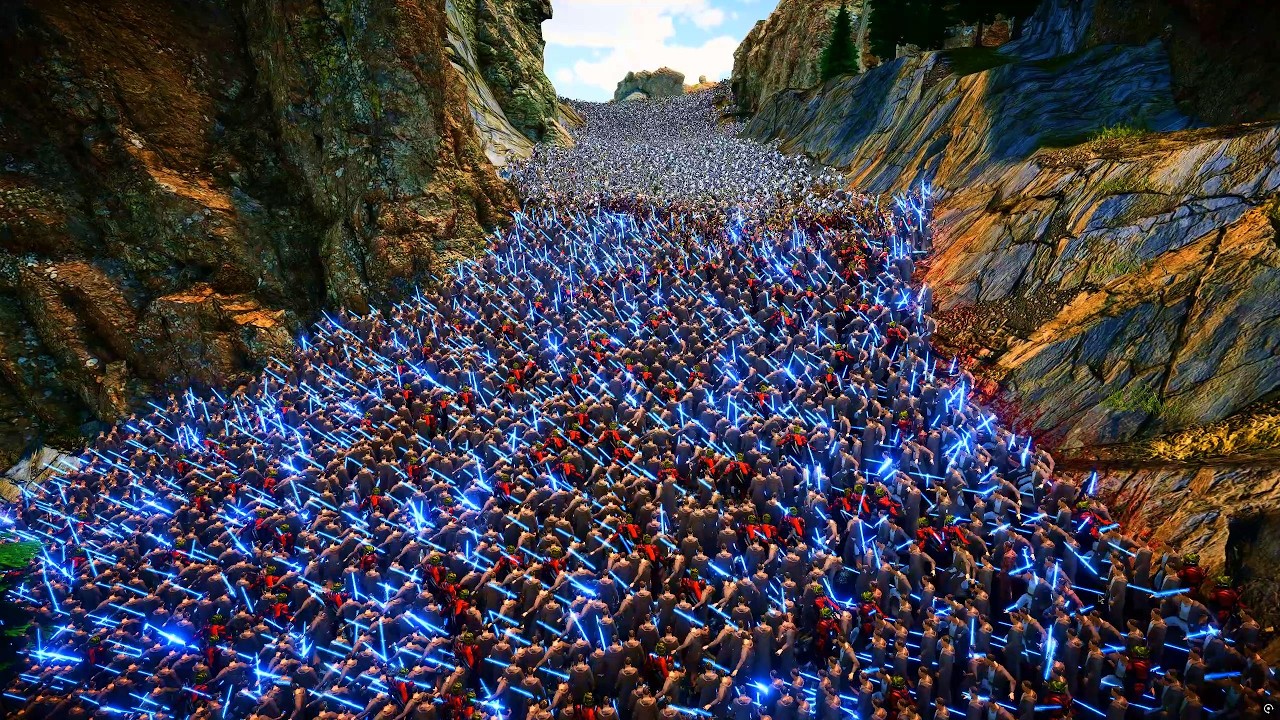 JEDI KNIGHTS & NINJAS ATTACK WARGOR'S HIGHLAND | Ultimate Epic Battle Simulator 2 | UEBS 2