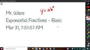 Exponential Functions   Basic