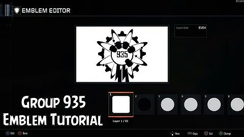 Black Ops 3 - Group 935 Remastered Emblem Tutorial