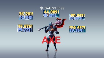 Dauntless Axe Build / For Hunt and Escalation 10-50 - Patch 1.7.2 (Big Damage)