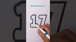 🎨 Let’s make Seventeen colorful and beautiful❤️✨ #seventeen #number17 #coloring #youtube #shorts