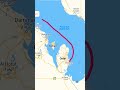 Distance Between Qatar To Kuwait By Sea Way Map Distancemeasurement Geography Shortestdistance