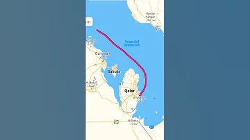 Distance Between Qatar To Kuwait By Sea Way Map Distancemeasurement Geography Shortestdistance 