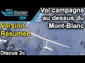 Vol campagne - Mont-Blanc - Challes-les-Eaux - Discus 2c - MSFS2024 (version résumée)