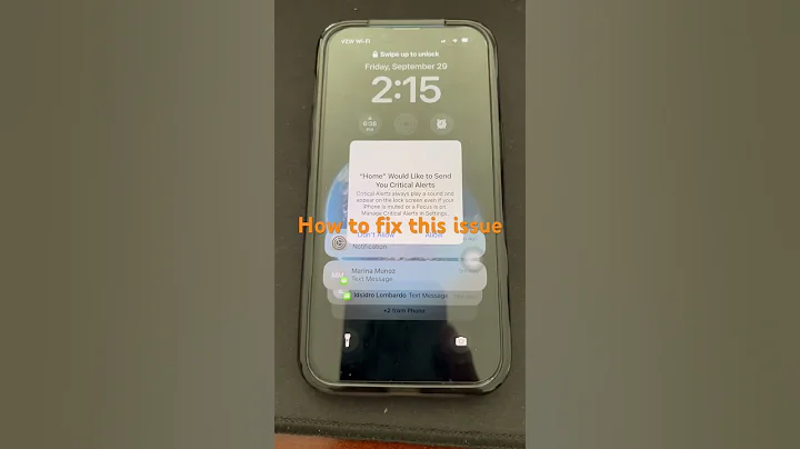 How to fix iPhone froze with Home would like to send you with critical alerts