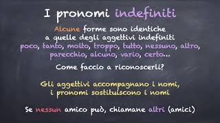 Pronomi indefiniti, interrogativi, esclamativi