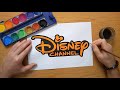🎃 orange & black Disney Channel logo - painting