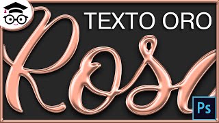 Tutorial Efecto de Texto Oro Rosa en Photoshop  Sandy Olivera