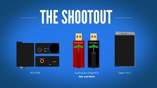🔫AudioQuest DragonFly Black vs. Red + Amp/DAC Shootout (FiiO E10K vs. DragonFly vs. Oppo HA-2)