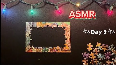 Day 2 - ASMR Advent Calendar | Making Mini Christmas Puzzles - No Talking